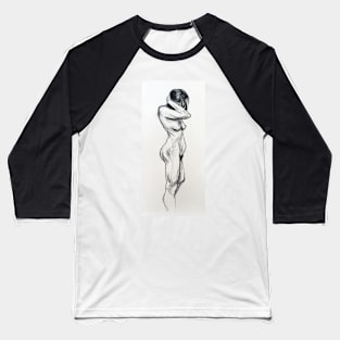 Female Nude standing Baseball T-Shirt